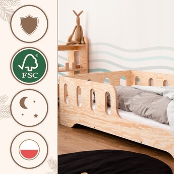 Детская кровать TILA 1P 100x180 NATURAL ECO