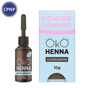 Henna do brwi ОКО Power Powder nr 03 10 g, dark brown