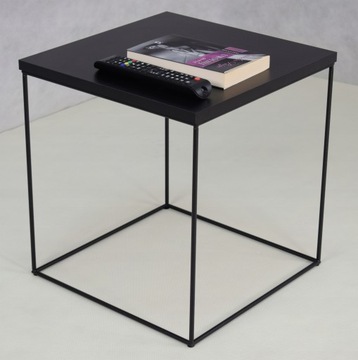 Промышленный кофейный металлический квадратный стол в стиле лофт