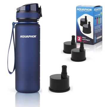 Butelka Aquaphor City 500 ml + 3 wkłady filtrujące