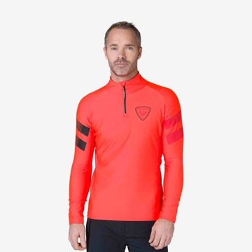 BLUZA ROSSIGNOL CLASSIQUE HERO 1/2 ZIP RED 22/23 - XS