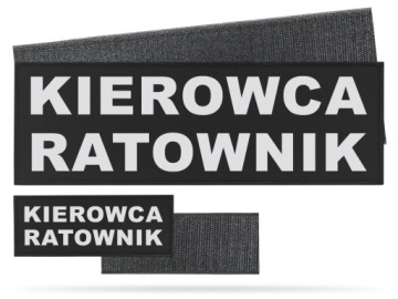 EMBLEMAT NA RZEPIE ODBLASKOWY KIEROWCA RATOWNIK