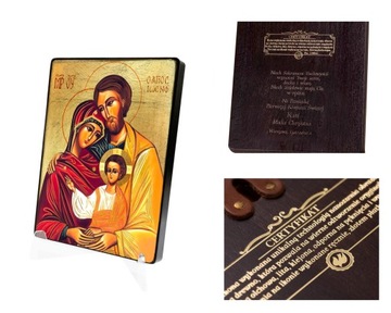 Ikona religijna Święta Rodzina+ DEDYKACJA
