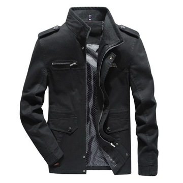 STYLOWA MĘSKA KURTKA PŁASZCZ PARKA BIZNESOWA M-4XL