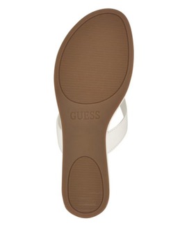 GUESS damskie klapki, buty Justy białe 37,5