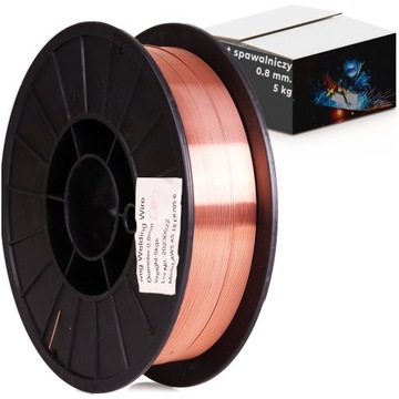 ПРОВОЛОКА СВАРОЧНАЯ 0,8мм 5кг - ARG CO2 MIG MAG MIX