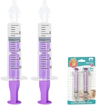 IRYGATORY DO NOSA dla dzieci do płukania zatok i nosa SILIKON 10ml 2 szt.