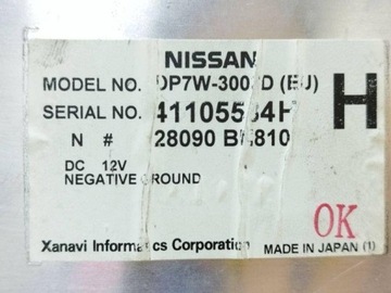 28090BN810 OBRAZOVKA NAVIGACE 1.9 DCI 88 2004 NISSAN PRIME (P12)