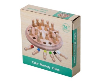 Китайская игра-головоломка на память - сопоставьте цвета, деревянная