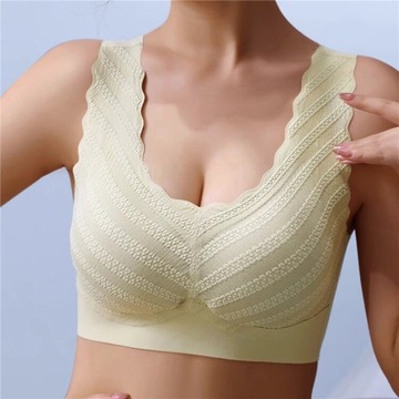 Seamless Women's Bras Large Size Top Support Show