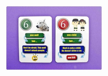 Единственное и множественное число. Веселые карточки на английском. Creativo