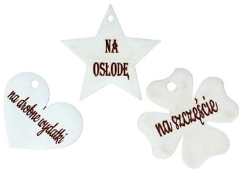 Dekoracyjne serduszko z drewna