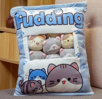 Съемная плюшевая подушка для кота 40см.