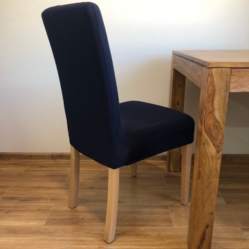 Эластичный чехол на стул - темно-синий
