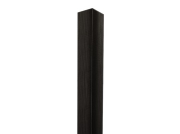 Kątownik wykończeniowy Li 2x2x270cm Czarny Mat wew