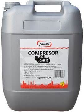 Jasol Compressor Oil L-DAH 46 sprężarkowy 20l
