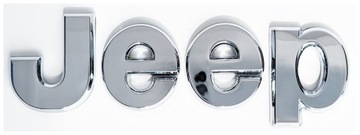 JEEP emblemat chrom znaczek litery logo napis 14cm