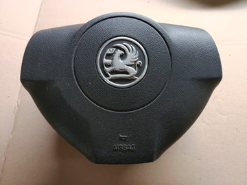 KIEROWNICA SKORZANA + PODUSZKA OPEL ASTRA H III 3