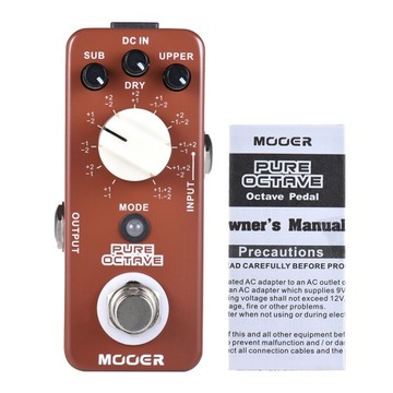 Педаль эффектов MOOER PURE OCTAVE Mini Octave для гитары