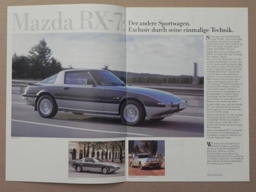 Prospekt - MAZDA RX-7 - 1985 r