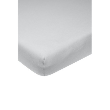 Meyco Home Jednokolorowy podwójne łóżko z prześcieradłem - light grey - 180