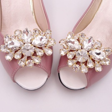 Декоративные хрустальные пряжки для обуви. Украшения для