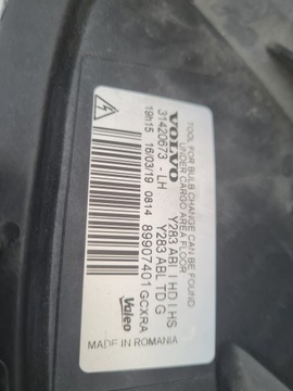 LEVÝ XENON STAV JEHLA VOLVO S60 V60 10 13R EVROPA