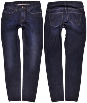 WRANGLER spodnie Jeans blue HIGH SKINNNY_ W26 L30