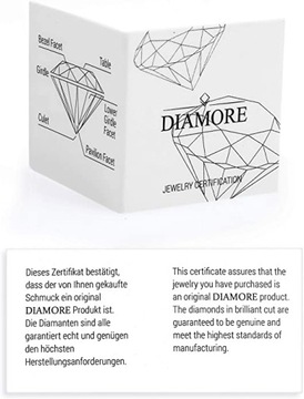 Diamore Pierścionek Złoto 750 Diament 0,02ct r. 12