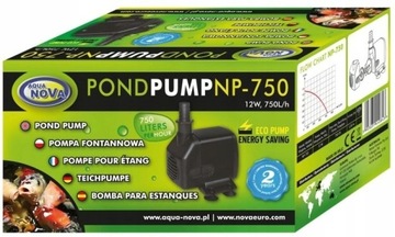 AQUA-NOVA NP-750 POMPA OBIEGOWA DO OCZKA WODNEGO 750L/H