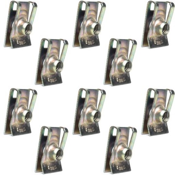 10x BLASZKA SPINKA MONTAŻOWA ŚRUBA M6 UNIWERSALNA ZESTAW