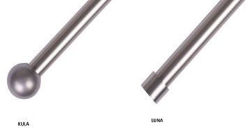 Двойной штор -стержень 300 см 19 мм черно -белый серебро современный умный