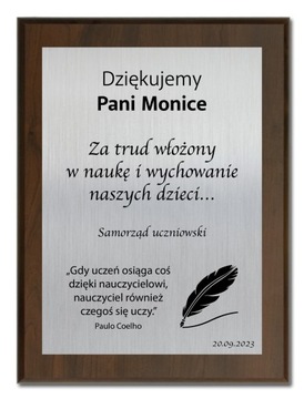 PAMIĄTKA DZIEŃ NAUCZYCIELA PREZENT A5 TWÓJ GRAWER