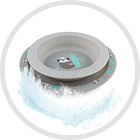 КАНПОЛ Набор посуды, тарелка, миска, СЕРЫЙ 4м+