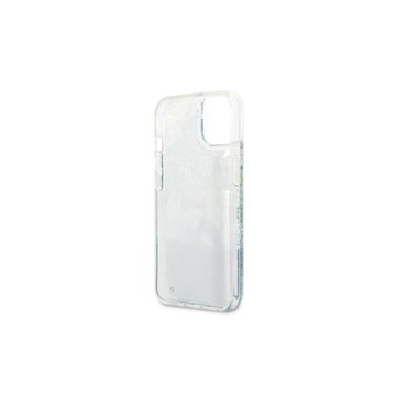 Чехол Guess для iPhone 13 зеленый Цветок