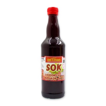 Sok z buraka kiszonego 500ml w SZKLE 100% ZDROWIA