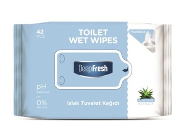 DEEP FRESH CHUSTECZKI NAWILŻANE TOALETOWE 42szt