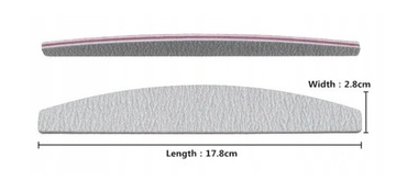 10 пилочек для ногтей ZEBRA BOAT 100/180