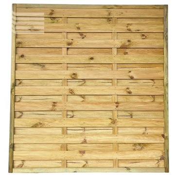 Płot lamelowy deskowy ogrodzenie drewniane CHAMAR L01