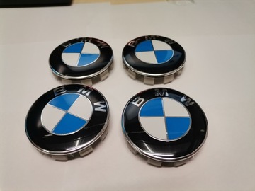 НАБОР КОЛПАКОВ BMW 68MM ДЛЯ ДИСКОВ 4 шт. НОВЫЕ НАКЛЕЙКИ НА ДИСКИ