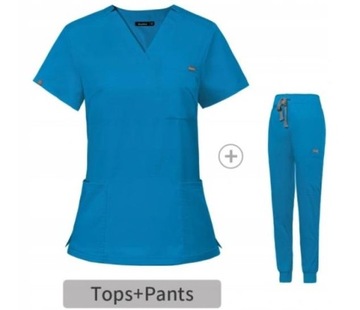 DAMSKI UNIFORM KOMPLET MEDYCZNY KOSZULKA SPODNIE XS-XXL