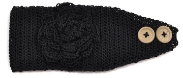 Szaleo śliczna OPASKA z różą cz1370-3