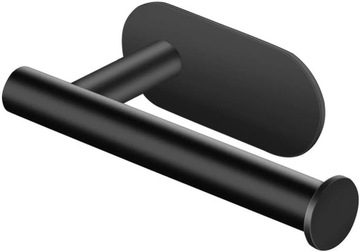 РУЧКА ДЛЯ ТУАЛЕТНОЙ БУМАГИ БЕЗ СВЕРЛЕНИЯ, САМОКЛЕЯЩАЯСЯ, ЧЕРНАЯ