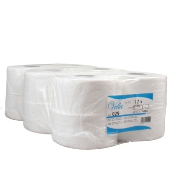 PAPIER TOALETOWY JUMBO DO PODAJNIKÓW opakowanie 12 SZT. pierwszy gatunek