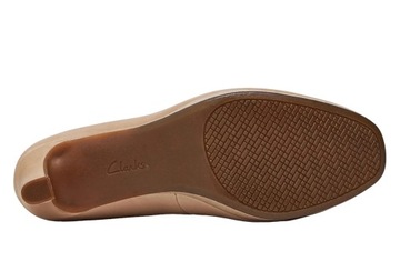 Buty damskie czółenka CLARKS Pavona Court rozmiar 37 beżowe skórzane