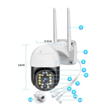 TUYA ВРАЩАЮЩАЯСЯ IP-КАМЕРА TUYA FULL HD WIFI КАМЕРА для улицы с интеллектуальным искусственным интеллектом