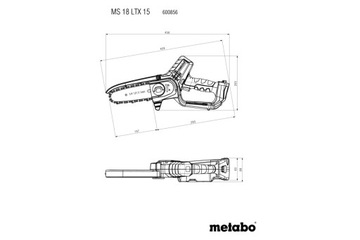 АККУМУЛЯТОР ДЛЯ ЦЕПНОЙ ПИЛЫ 15CM MS 18 LTX 15 0*AH 600856850 METABO