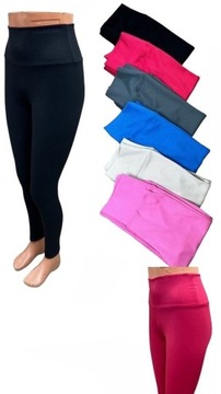 LEGGINSY PRĄŻKOWANE SPODNIE PRĄŻEK GETRY 4XL/5XL