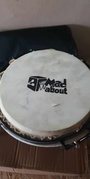 Барабанные бонго Mad About BON01 с сумкой 15 см и 18 см деревянные ДЕФЕКТ
