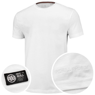 PITBULL WEST COAST T-SHIRT KOSZULKA MĘSKA NO LOGO BASIC 190g WHITE BIAŁA XL